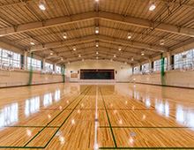 写真：川越西高校体育館